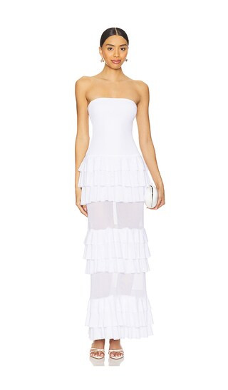 Lorenza Maxi Dress in White | Revolve Clothing (Global)