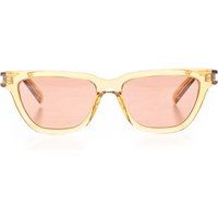 Saint L AU Rent Women's Beige Acetate Sunglasses | Stylemyle (US)