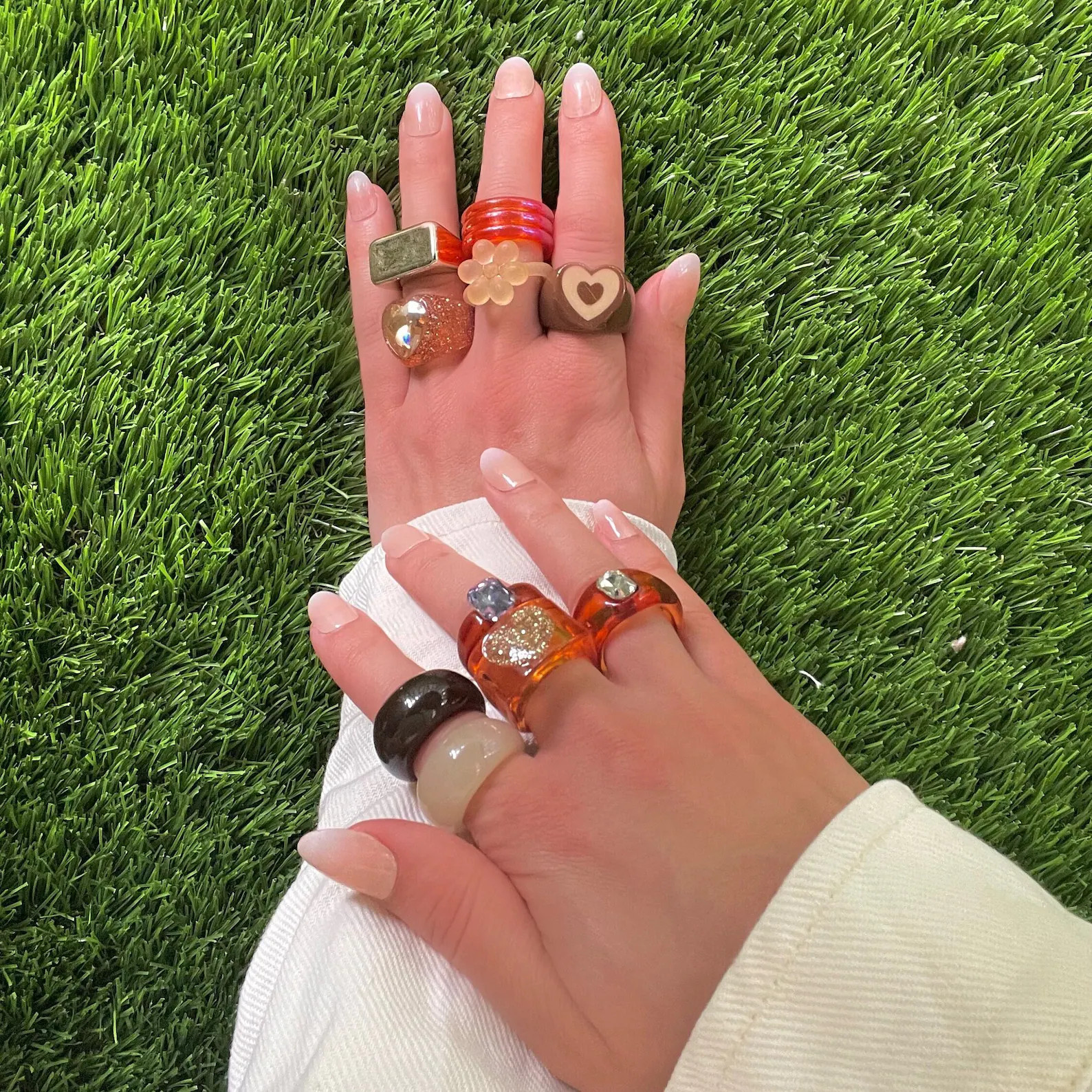 Popular Multicolor Chunky 10pcs Rings 2023 Beach Summer - Etsy | Etsy (US)