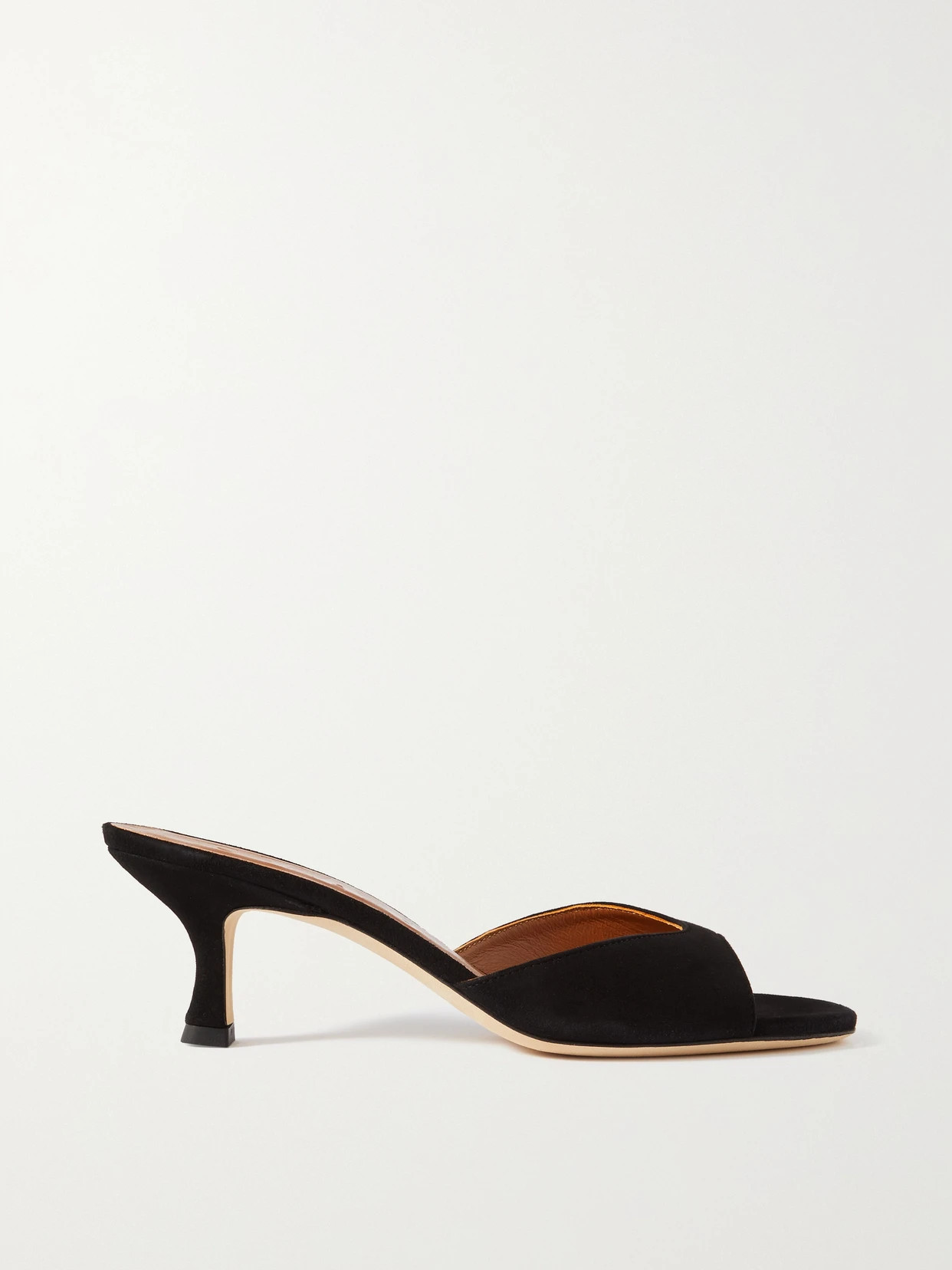 STAUD - Brigitte Suede Mules - Black | NET-A-PORTER (US)