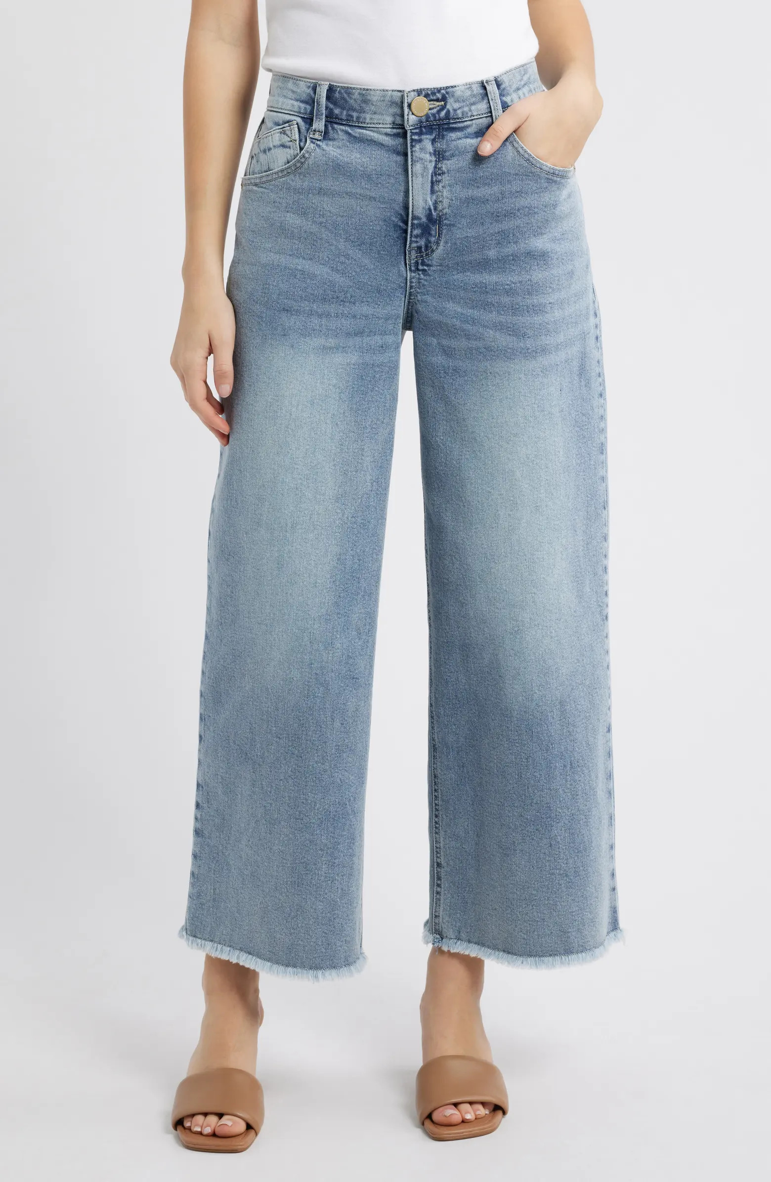 Wit & Wisdom 'Ab'Solution Skyrise Wide Leg Jeans | Nordstrom | Nordstrom