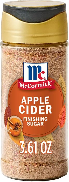McCormick Finishing Sugar, Apple Cider, Limited Edition, Sweet Blend of Tart Apple and Warm Spice... | Amazon (US)