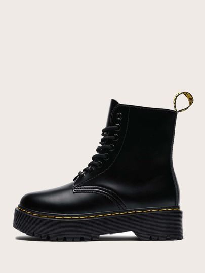 Lace-up Front Combat Boots | SHEIN