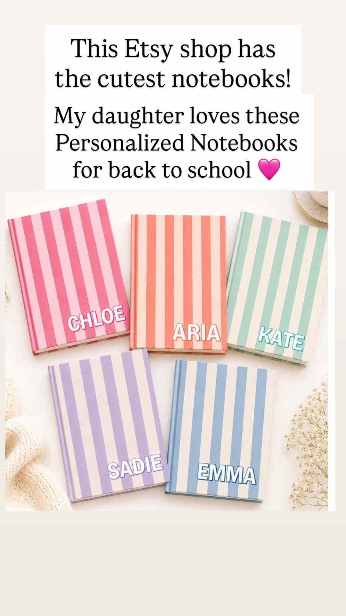 Monogram and personalized notebooks for back to school

#LTKKids