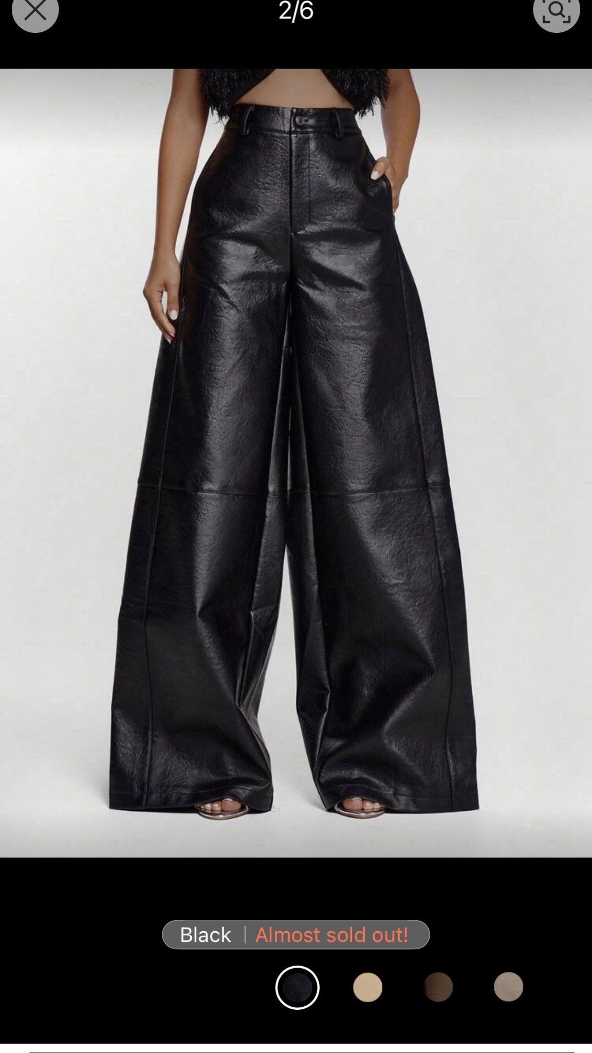 Wide Leg Leather Pants

#LTKMidsize