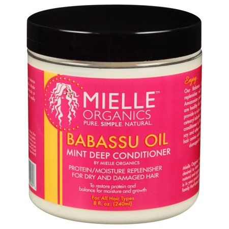 Mielle Babassu Oil Mint Deep Conditioner Can 8 Oz. | Walmart (US)