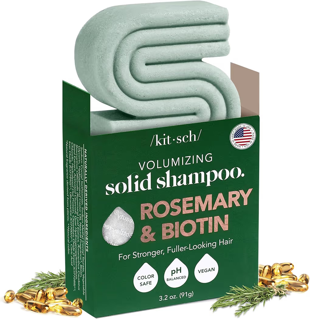 Kitsch Rosemary & Biotin Shampoo Bar - For Hair Growth, Strengthening, Thickening & Volumizing Sh... | Amazon (US)