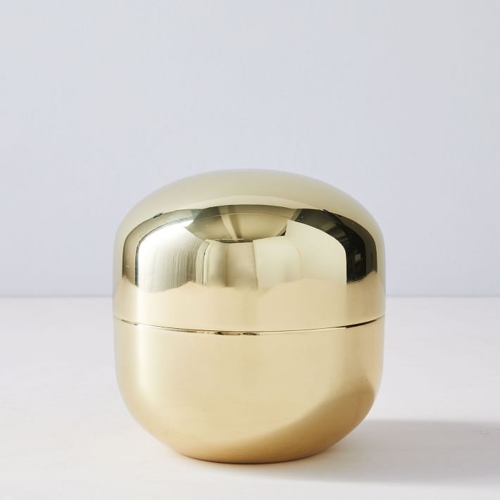 Polished Brass Vanity Box, Small | West Elm (US)