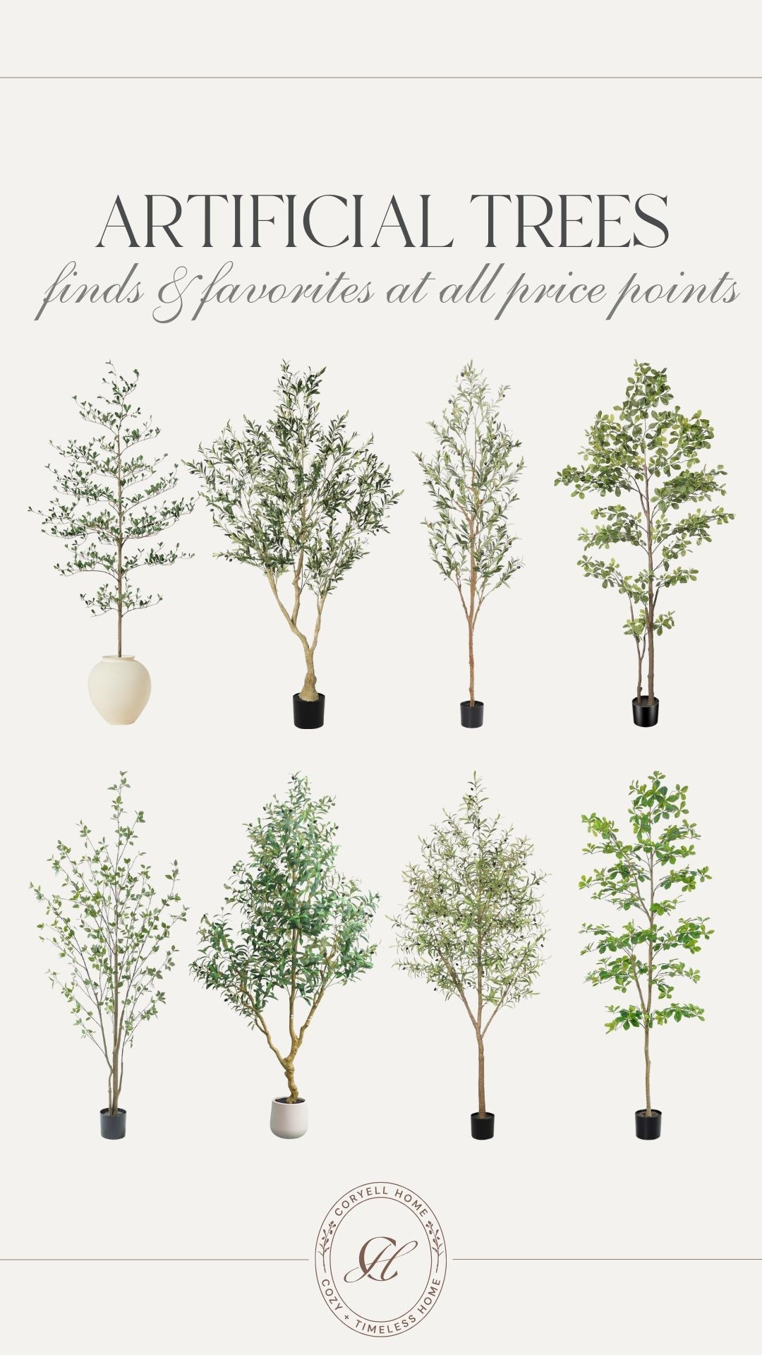 Faux trees at all price points, heights, and styles. Faux trees are a beautiful way to add dimension and height in any room! 

#LTKHome #LTKStyleTip