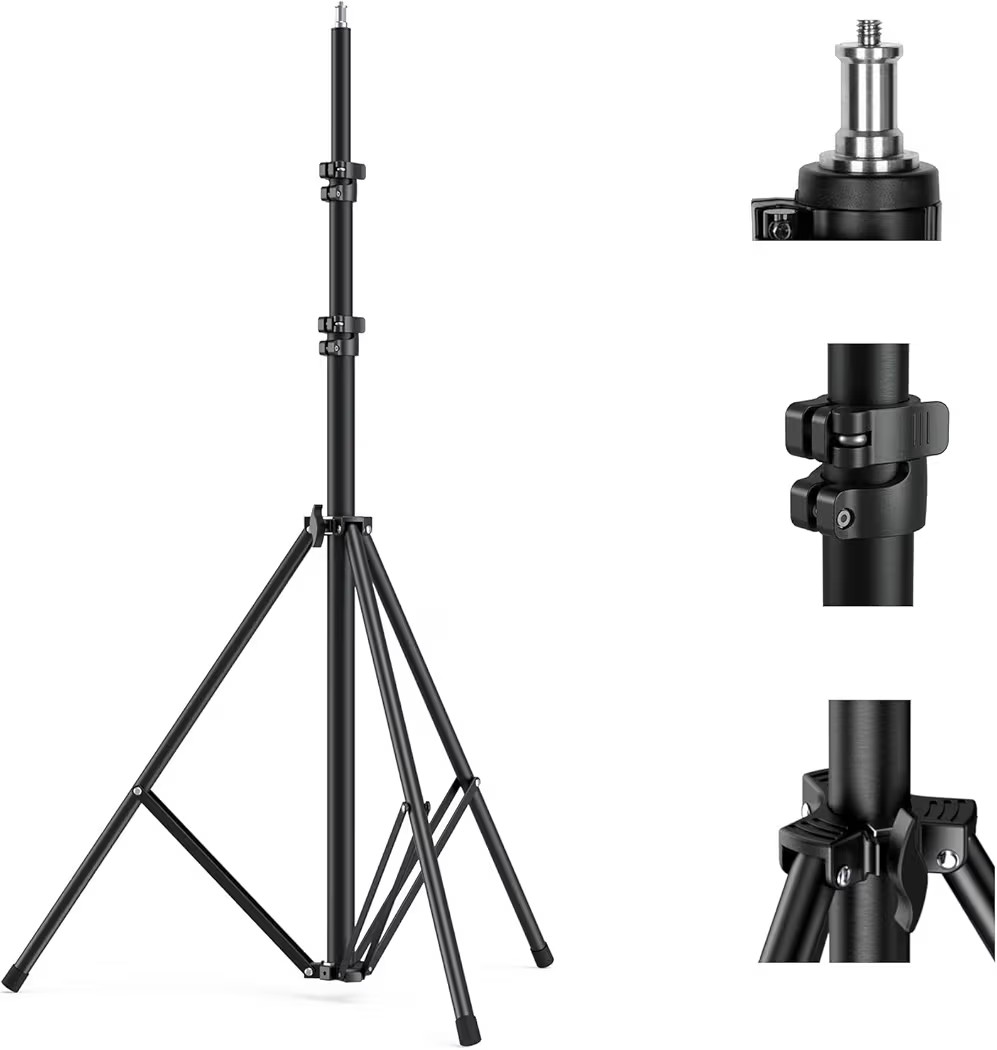 SMALLRIG Photography Light Stand 110"/9.2ft/280cm, Air-Cushioned Aluminum Photo Video Tripod Stan... | Amazon (US)