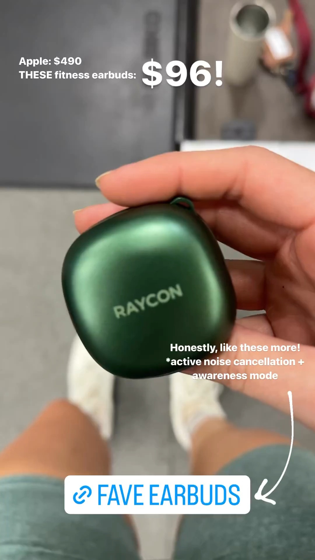 Raycon cheap green earbuds