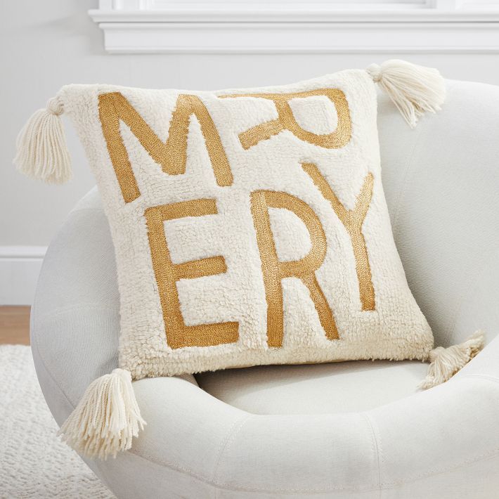 Merry Pillow Cover | Pottery Barn Teen
