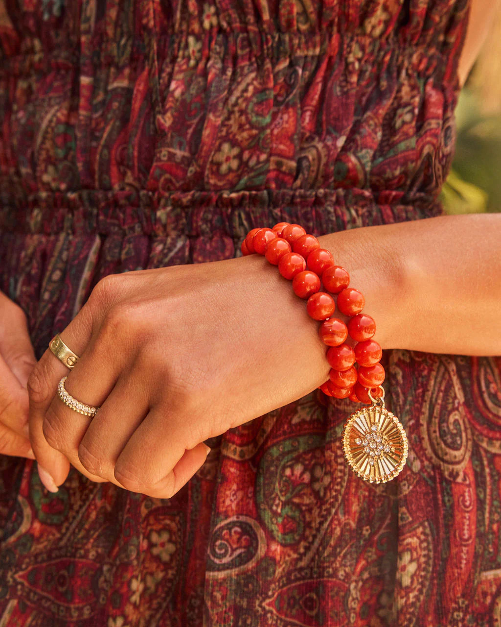Sea Haze Beaded Charm Bracelet | VICI