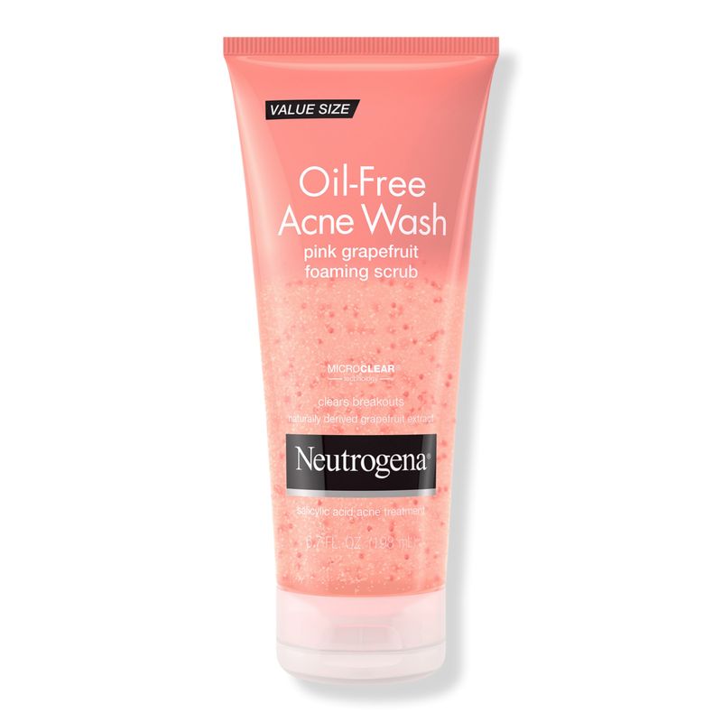 Oil-Free Acne Wash Pink Grapefruit Foaming Scrub | Ulta