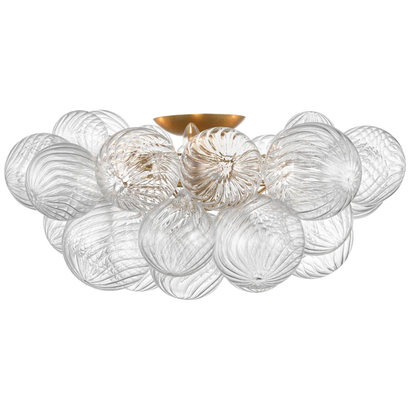 Talia Glass Semi Flush Mount | Wayfair North America