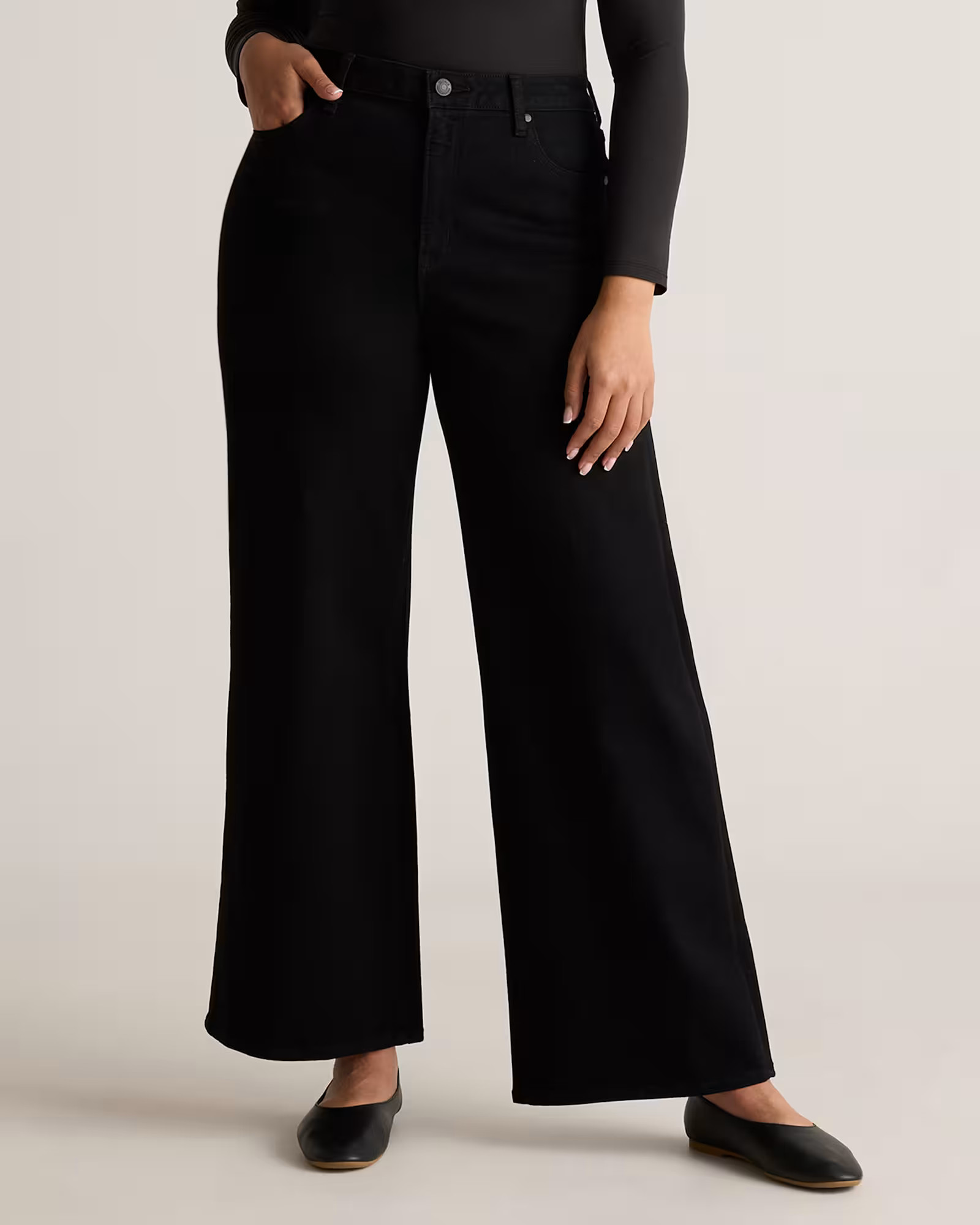 Bella Stretch Wide Leg Jeans | Quince