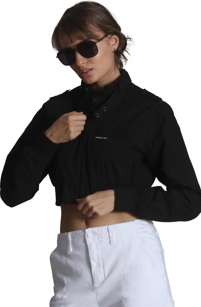 Women's Mini Cropped Racer Jacket | Nordstrom