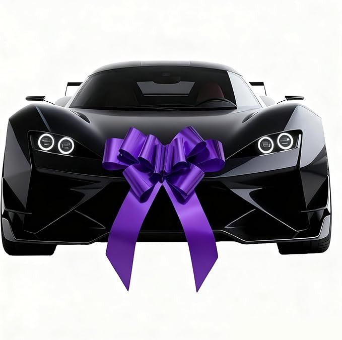 30 inch Car Bow,Giant Gift Bow,Big Bow for Car Huge Car Bow,Big Bow for Gifts (Purple) | Amazon (US)