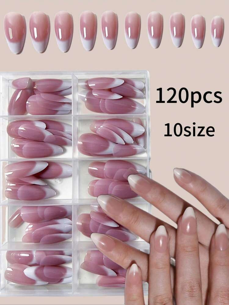 French tip press-ons | SHEIN