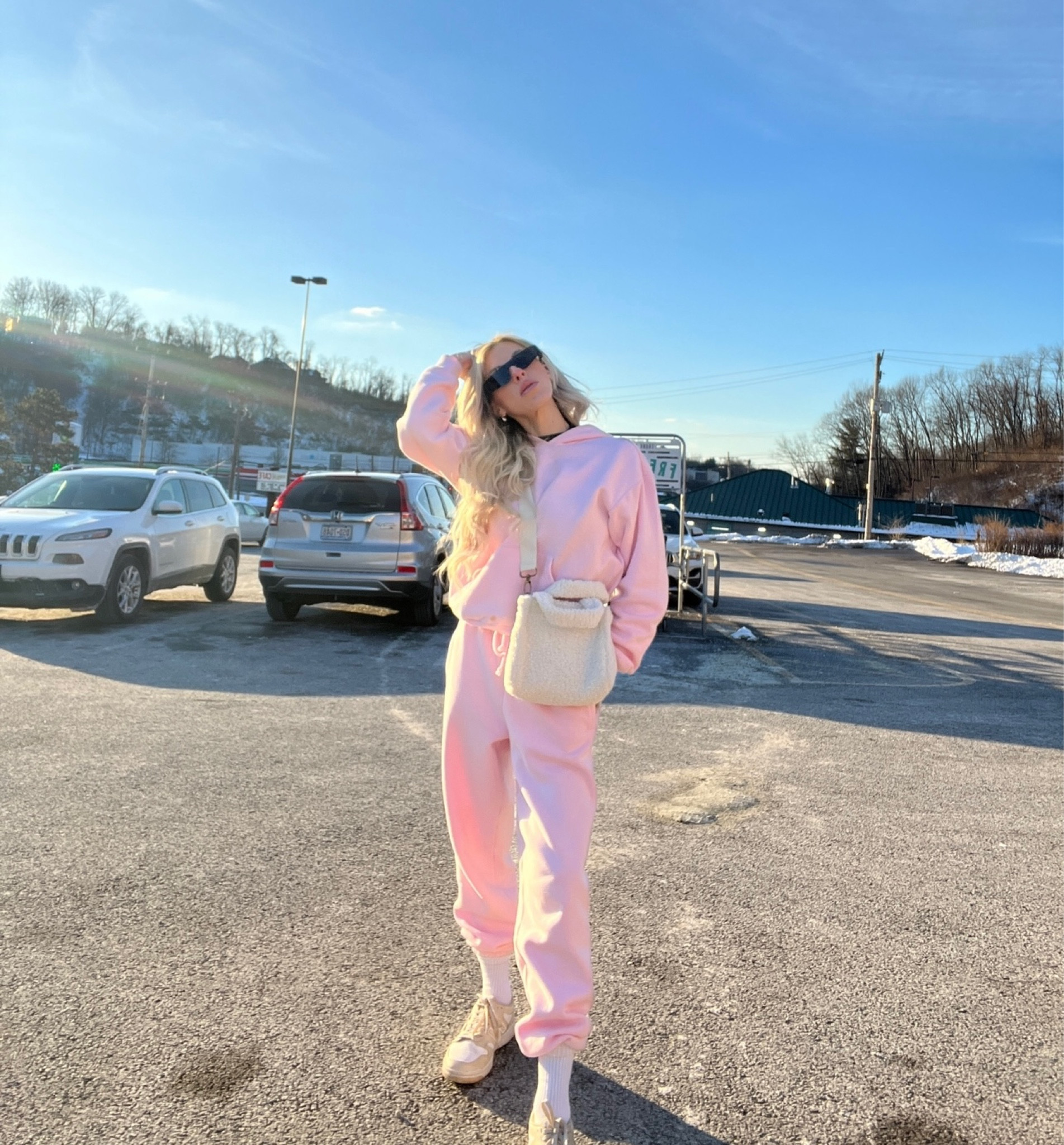 Sweatsuit of my girly dreams 🌸✨
(They are sold out of this hoodie in cherry blossom pink, but they have plenty of other colors. That beautiful blue is brand new, and it will sell fast! They do have cherry blossom in the zip up & sweat pants!) so I added allll of the goods 🫶🏽

#LTKSpringSale #LTKtravel #LTKstyletip