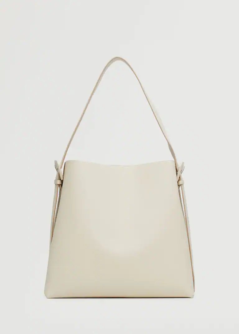 Buckle detail shopper bag -  Women | Mango USA | MANGO (US)