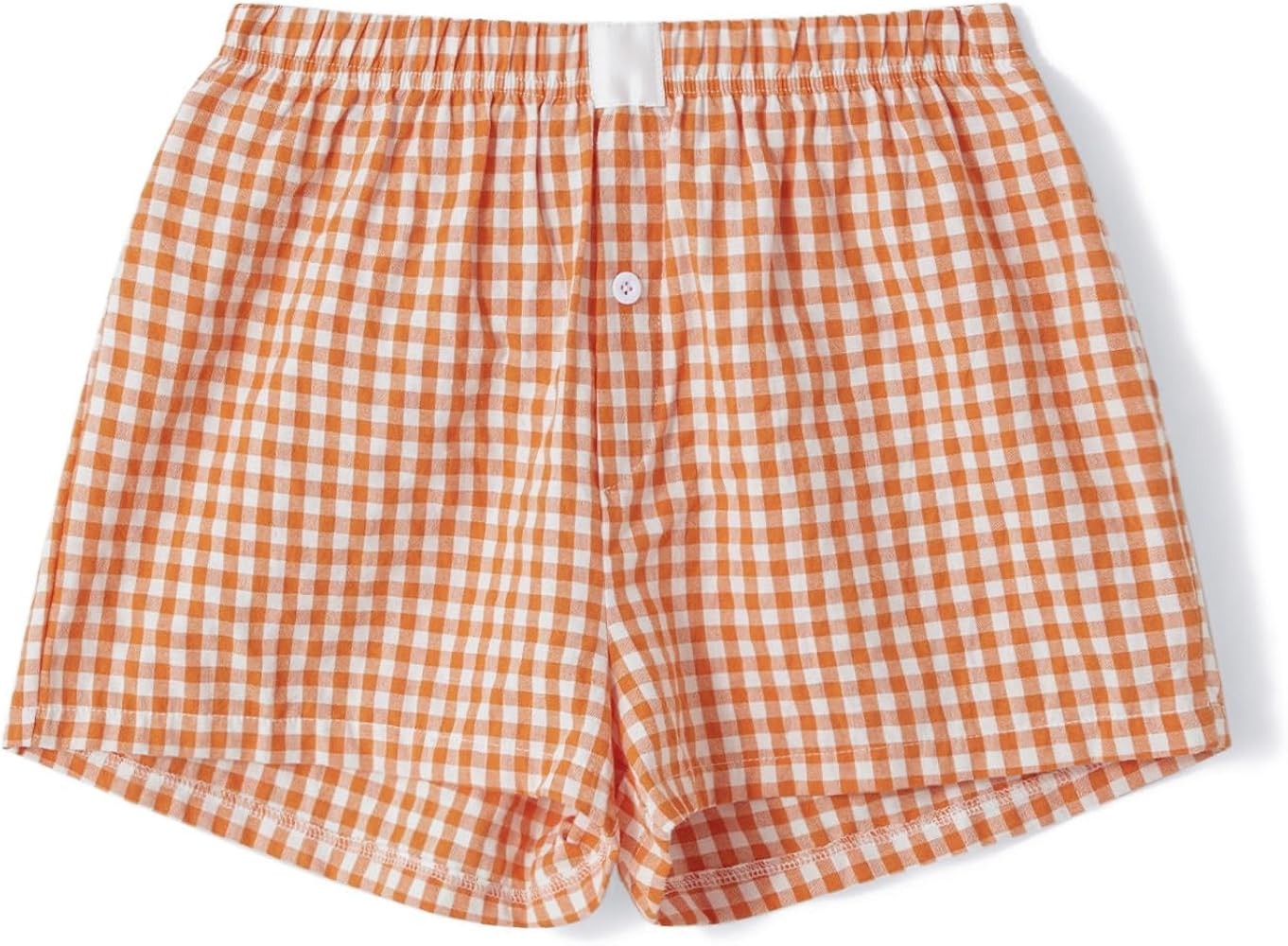 Y2k Women Gingham Boxer Shorts Low Rise Micro Pajamas PJ Sleep Short Pants Plaid Sleepwear Sleepi... | Amazon (US)