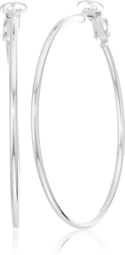 Amazon Essentials Sterling Silver or Gold plated Lightweight Paddle Back Hoop Earrings (previousl... | Amazon (US)
