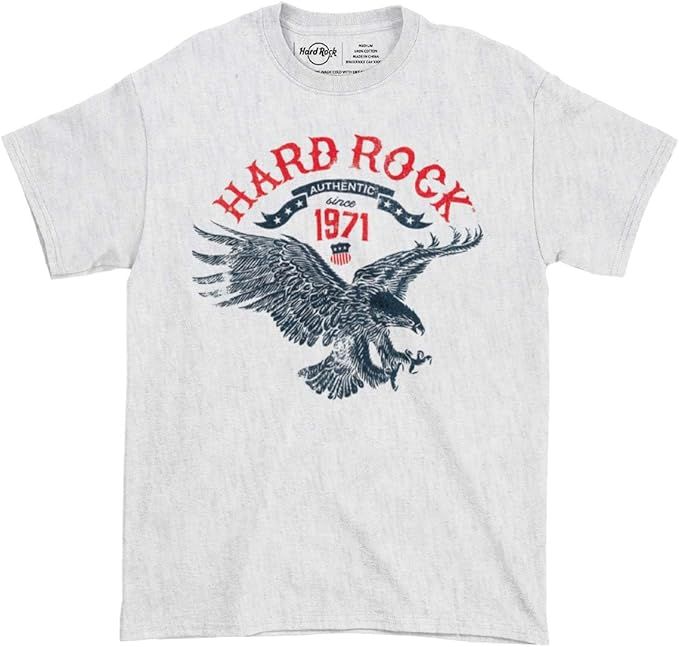 Hard Rock Unisex Americana Flying Eagle Tee Grey | Amazon (US)