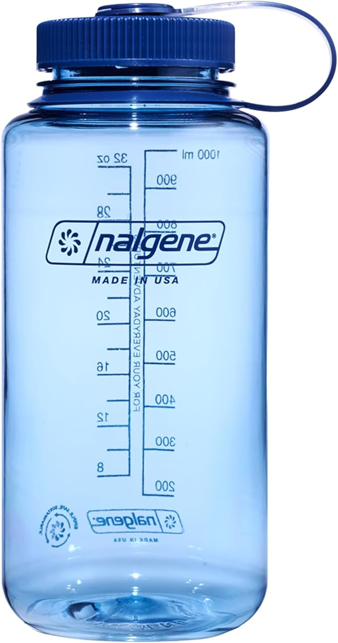Nalgene 32 oz Wide Mouth Water Bottle | BPA-Free, Durable & Leak Proof, Lightweight Bottle for Hi... | Amazon (US)