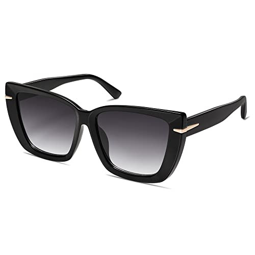 Amazon.com: SOJOS Big Large Oversized Cat Eye Sunglasses for Women, 70s Trendy Plus Size Designer... | Amazon (US)