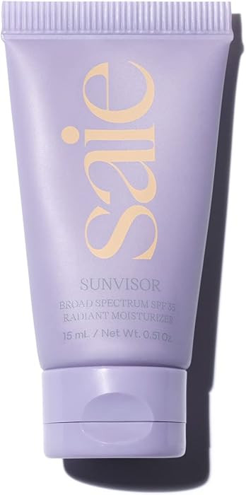 Saie Mini Sunvisor Broad Spectrum Face Sunscreen Moisturizer SPF 35 - Hydrating Daily Sunscreen w... | Amazon (US)