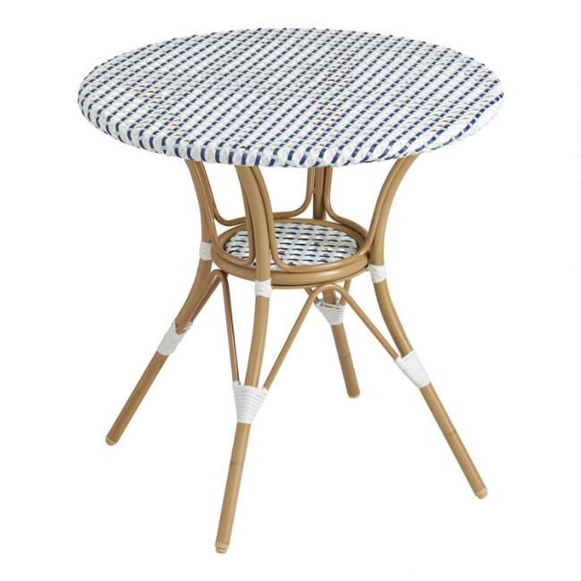All Weather Wicker Woven Amelie Outdoor Dining Table | World Market