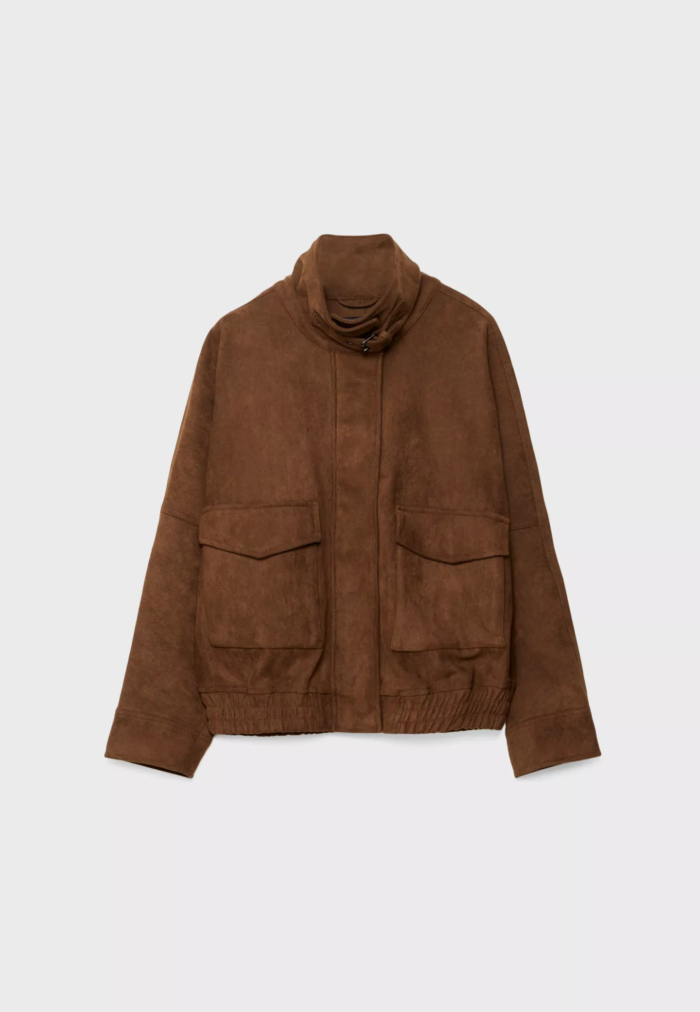 Oversized faux suede jacket | Stradivarius (UK)