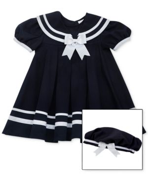 Rare Editions Baby Girls 2-Pc. Sailor Dress & Hat Set | Macys (US)
