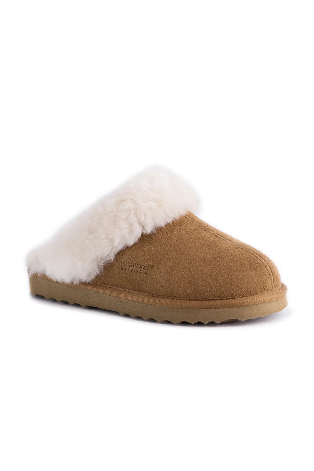 Aus Wooli Pantolette
 - Beige - Flacher Absatz | Trendyol DE