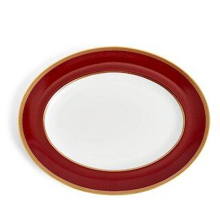 Renaissance Red Oval Platter 13.8inch | Wedgwood | Wedgwood