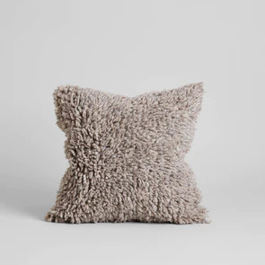 Handmade Wool Shag Pillow, 18x18 | Bloomist