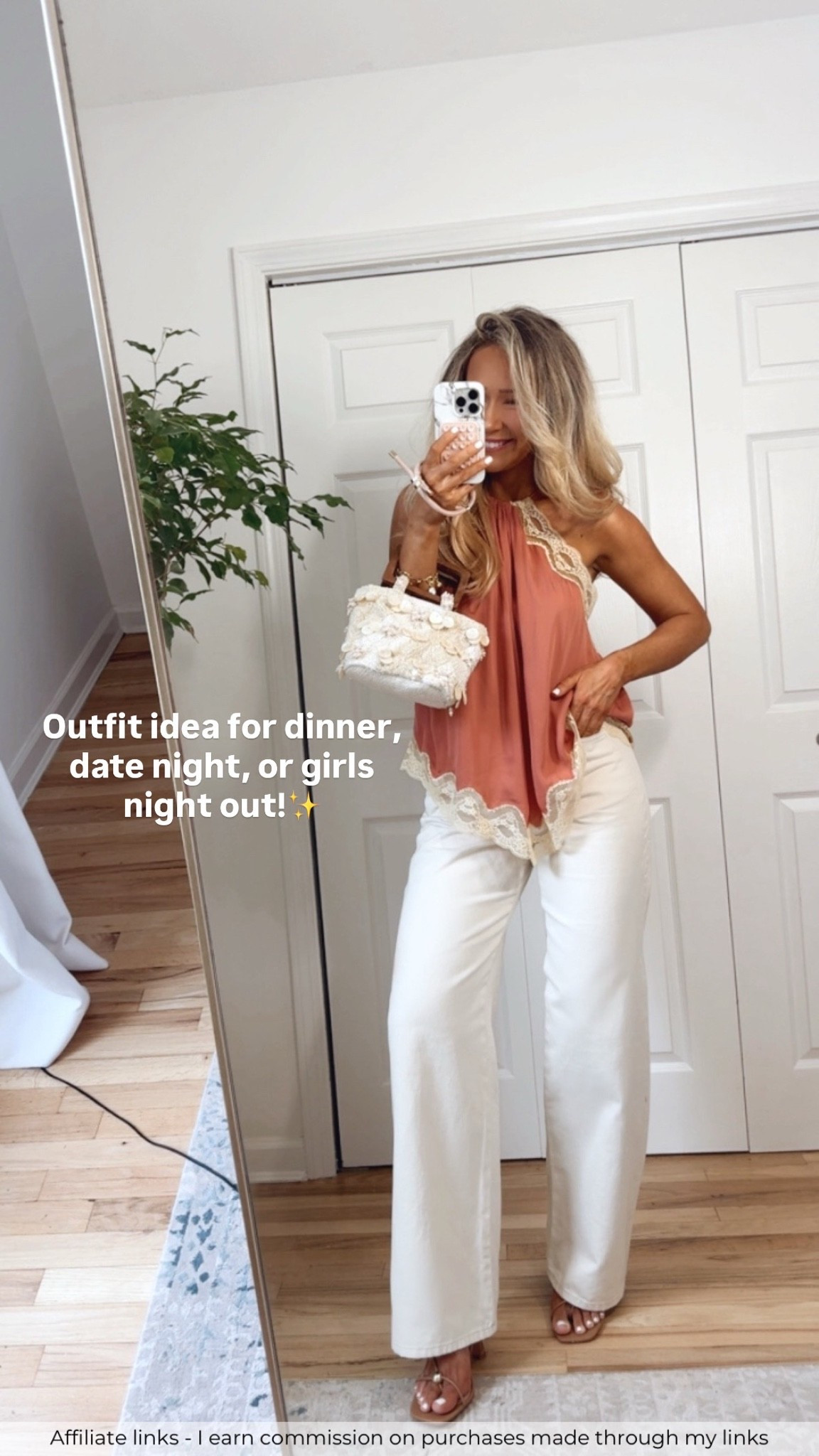 Affiliate links - I earn commission on purchases made through my links

Zara summer outfits
Zara lace top
Zara ecru jeans 
Summer dinner outfits