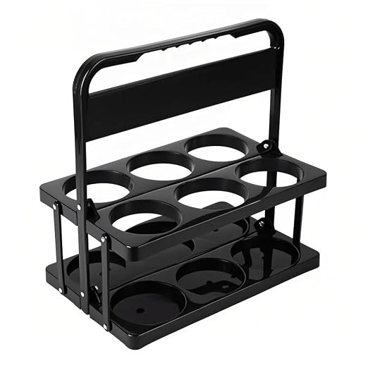 Bodaon 6 Cup Drink Carrier with Handle, Plastic Cup Carriers for Drinks, Drink Holder for Car, Ta... | Amazon (US)