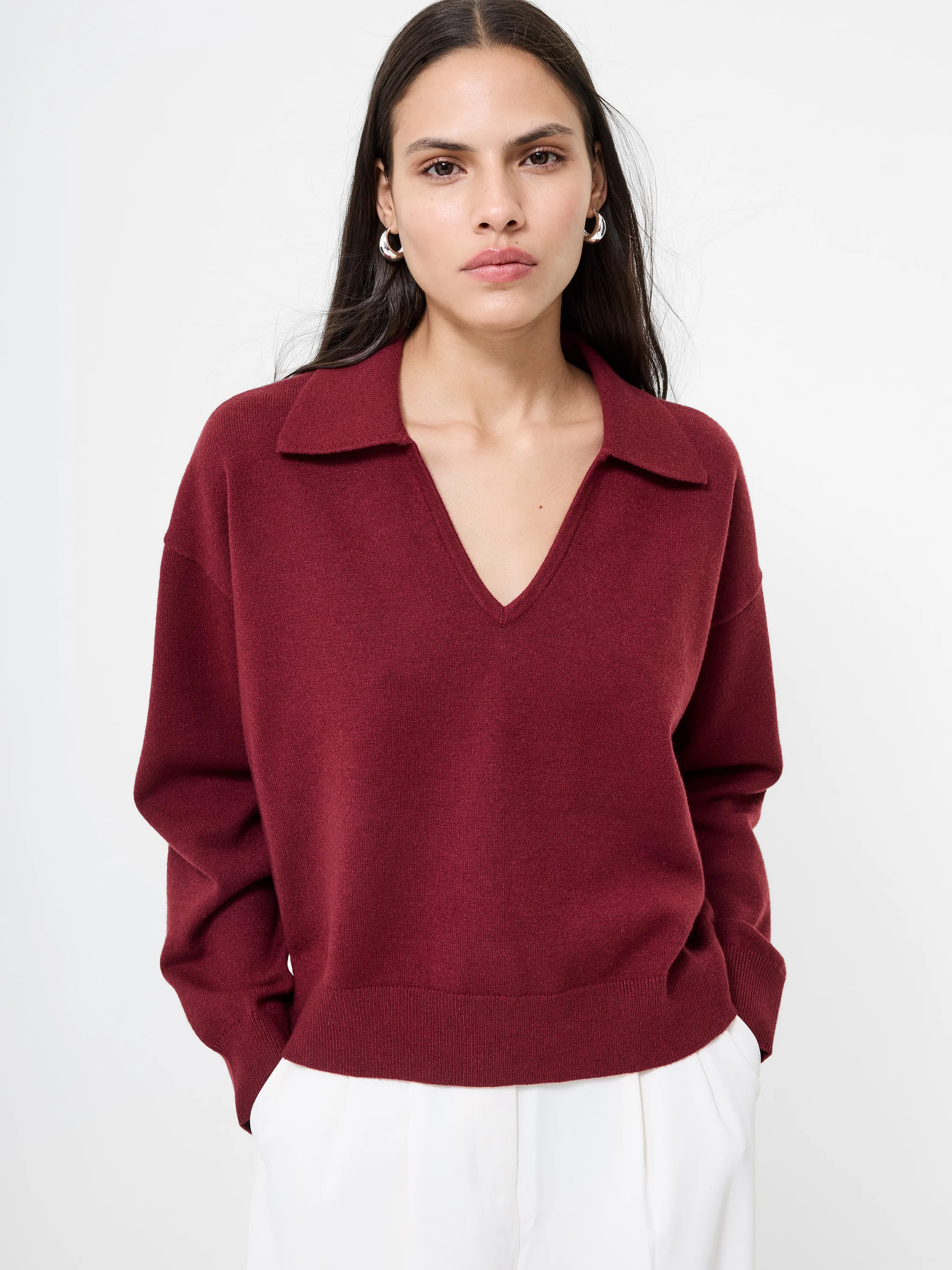 Sloane Knit Collared Pullover | French Connection (US)