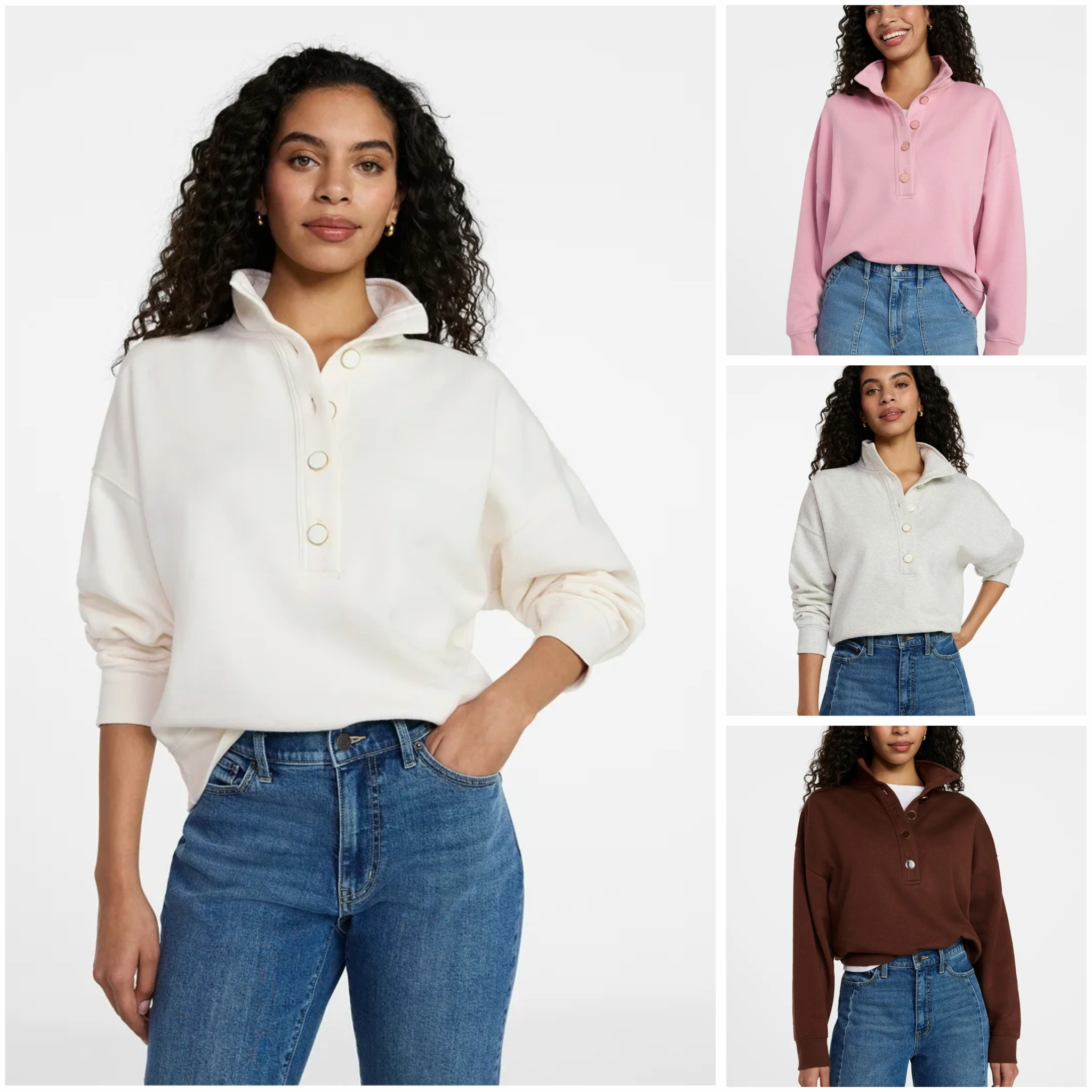 Under $20 pullovers 😍 just ordered in white and pink ✨