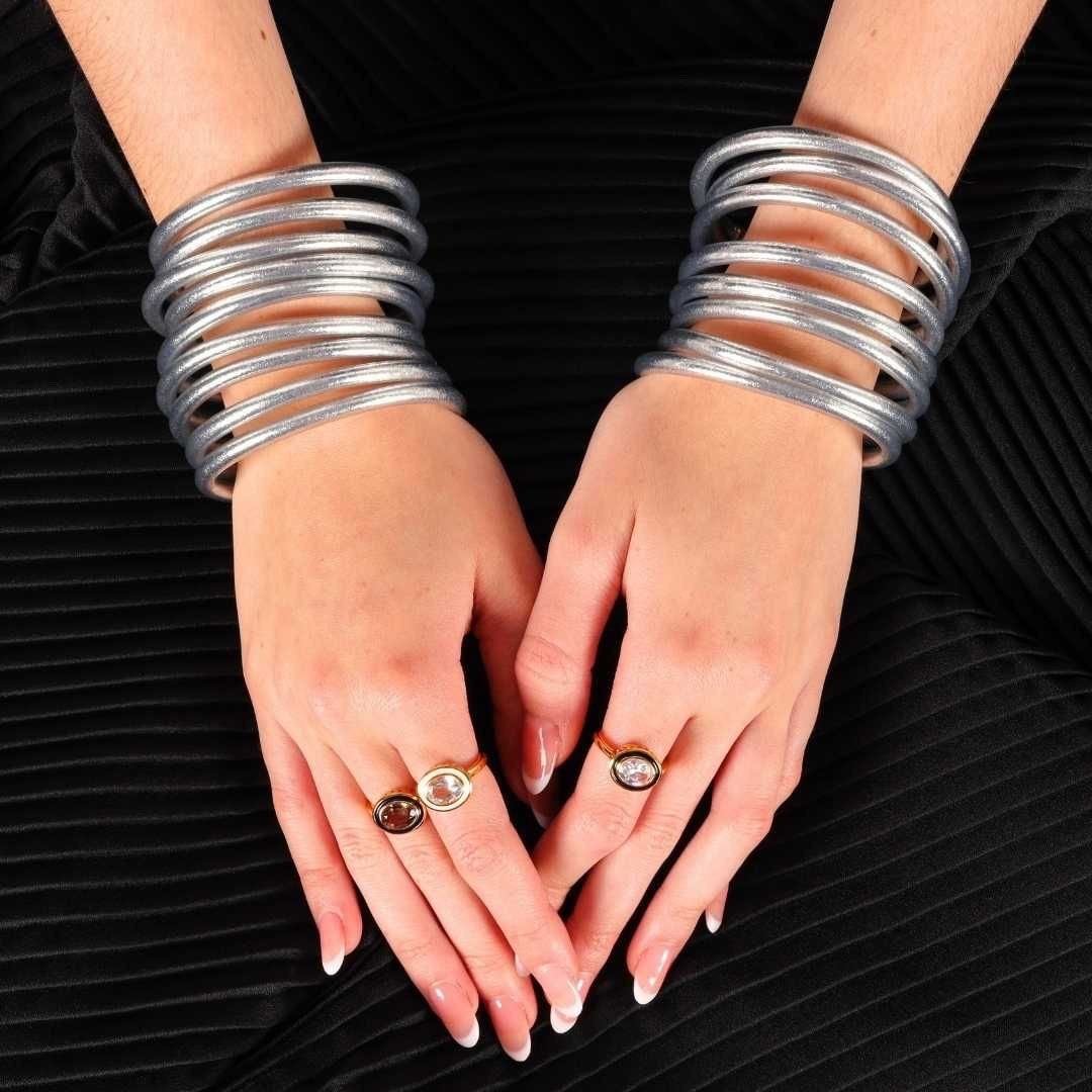 All weather Bangles in silver ❤️

#LTKOver40 #LTKPlusSize #LTKMidsize