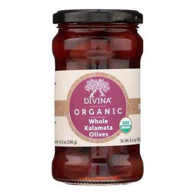 Divina - Organic - Kalamata Olives - Case of 6 - 10.2 oz | Target