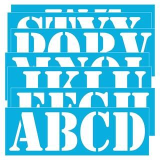 DecoArt® Americana® 5" Font Alphabet Stencils | Michaels Stores
