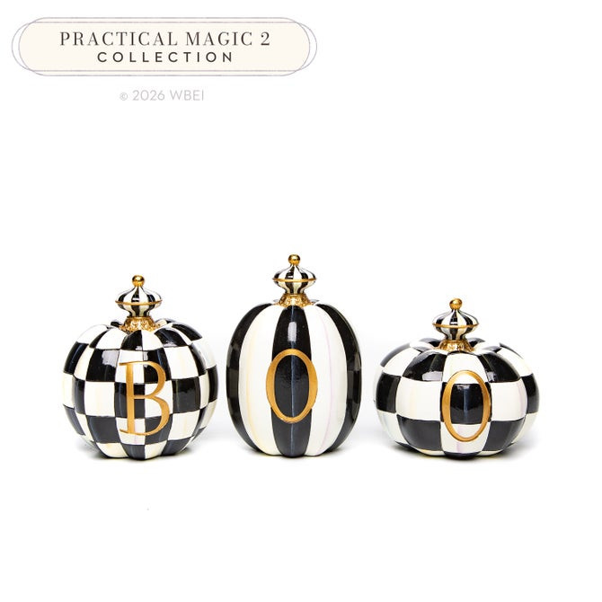 BOO Pumpkins, Set of 3 | MacKenzie-Childs