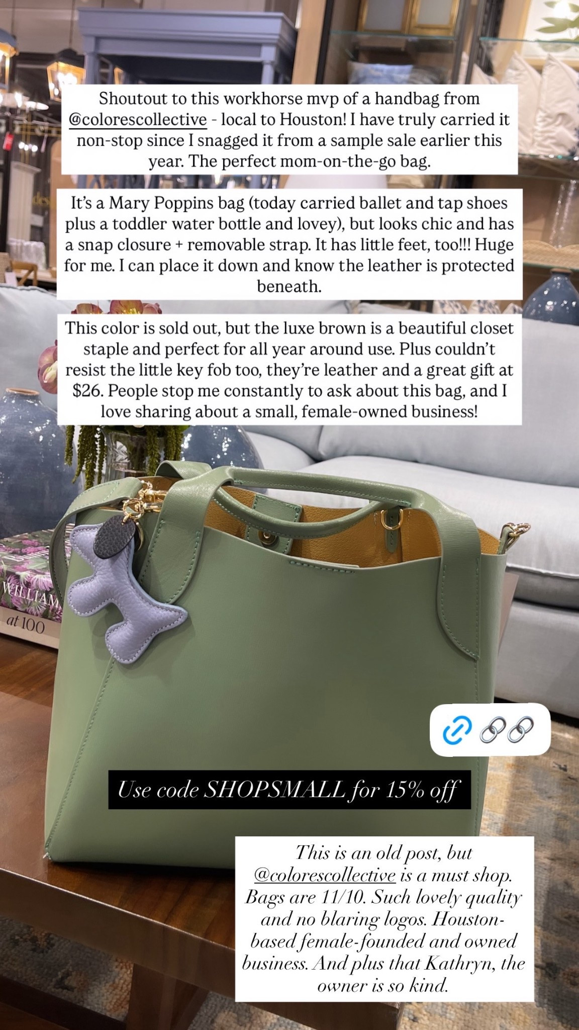 Small business Saturday - colored collective bags 15% off! 


#LTKCyberWeek #LTKmomlife