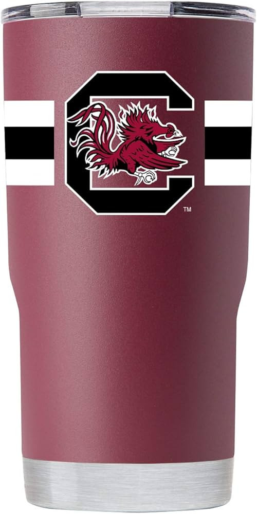 Gametime Sidekicks South Carolina 20oz Maroon Tumbler - Officially Licensed, 18/8 Stainless Steel, Double-walled, Vacuum-insulated, UV LED Printed Logos, Sweatless, Stays Hot/Cold - 360 Wrap | Amazon (US)