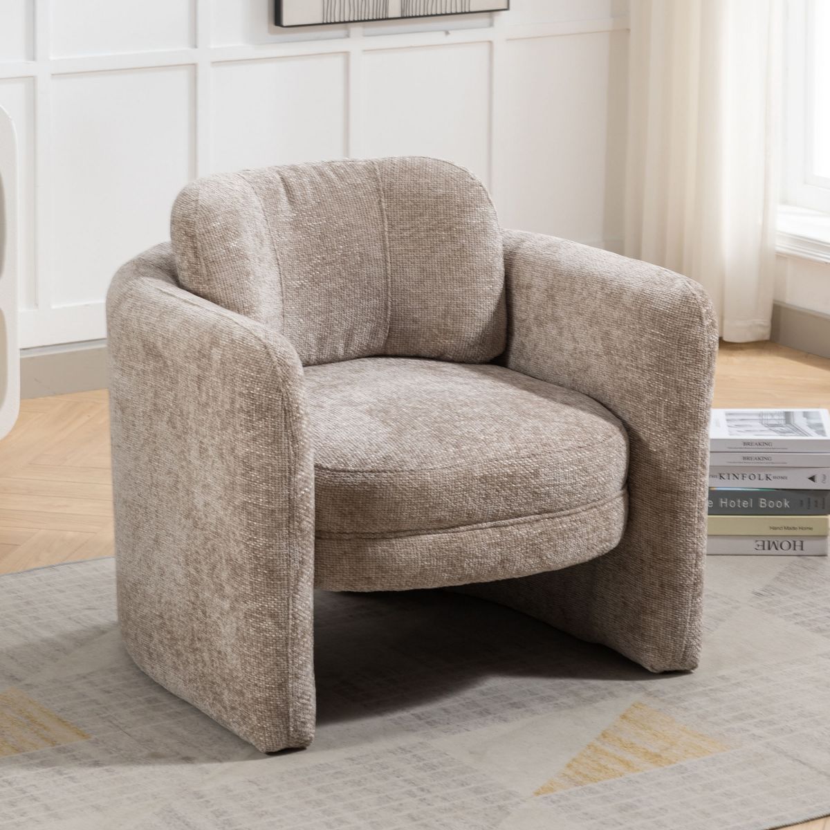 Modern Barrel Accent Chair, Upholstered Armchair RE-ModernLuxe | Target