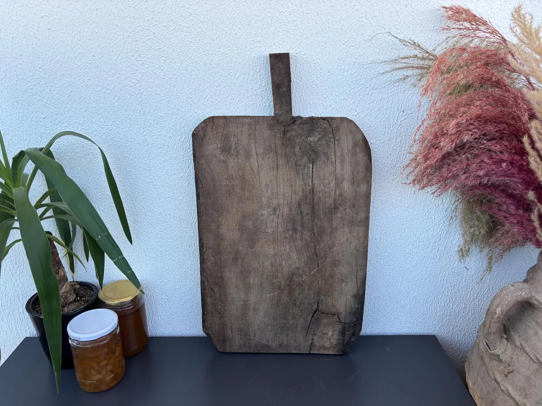 Vintage Farmhouse Wooden Bread Board | Rustic Kitchen Decor | Etsy (US)
