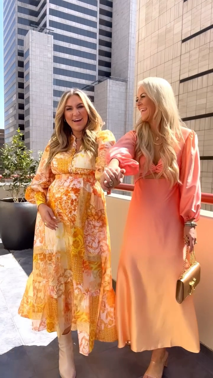 Fall dresses from petal and pup perfect for your next occasion ✨ Live these maxi s and the color palettes! Printed maxi C is wearing a medium and the ombré maxi Laura is wearing a size small! 

#LTKstyletip #LTKtravel #LTKwedding